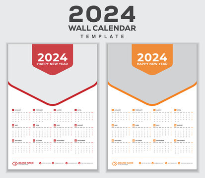 Wall Calendar Template 2024
