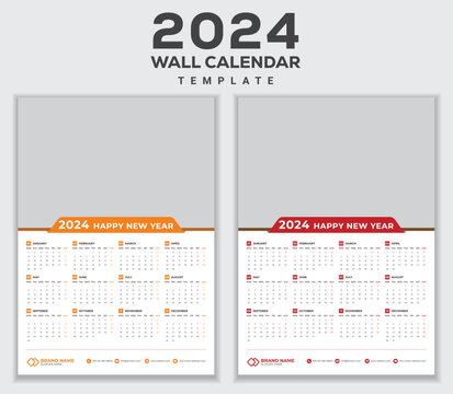 Wall Calendar Template 2024