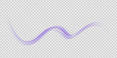 Luminous blue lines of speed. Light glowing effect . Abstract motion lines. White background isolated Light trail wave, fire path trace line, car lights, optic fiber and incandescence curve twirl
