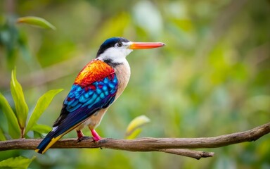 Fototapeta premium kingfisher on branch