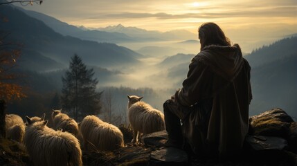 Jesus Christ is our lord and god, the savior of mankind, the shepherd, protects animals and people,...