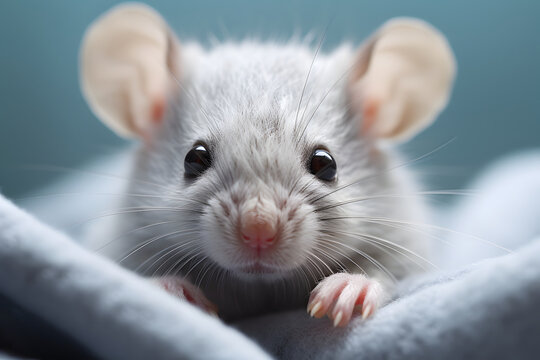Liebenswerte Gef&auml;hrten: Niedliche Ratte als intelligentes und neugieriges Haustier