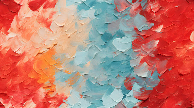 Seamless Tile - Oil Paint, Impasto, Palette Knife Texture - Repeating Pattern - Generative AI