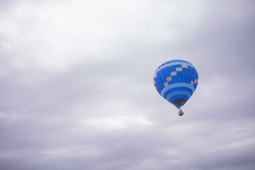 hot air balloon in flight
