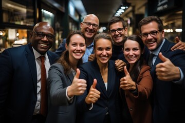 Obraz premium Business work team celebrating success