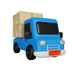 Delivery Truck 3D render icon