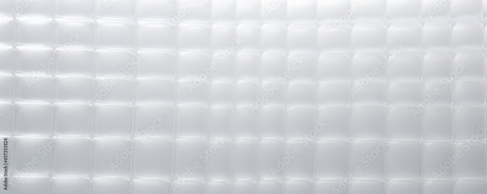 Poster texture of clear plastic with a gridlike pattern. the plastic is lightweight and thin, with a transp