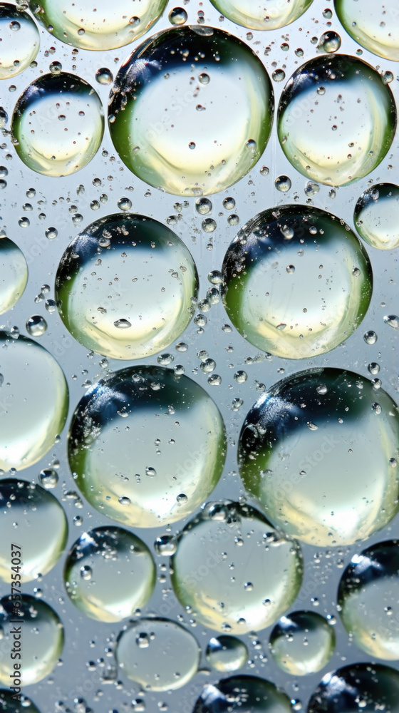 Poster Texture of seeded glass with small, uniform round seeds embedded within, creating a mesmerizing pattern.