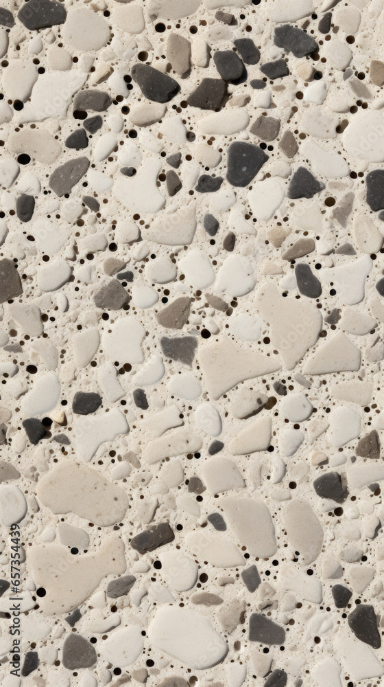 Poster closeup of polished aggregate concrete a close perspective reveals an intricate pattern of varying s