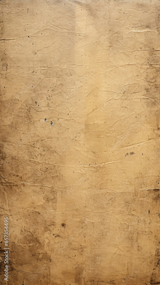 Poster closeup of a parchment paper texture with a crinkled surface and visible burn marks, giving it a wor