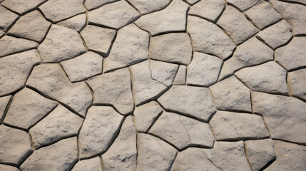 Texture of Stamped Aggregate Concrete A stamped concrete texture with imprints of various aggregate shapes and sizes. It mimics the look of natural stone or pavers while still maintaining