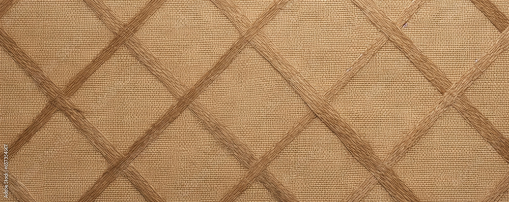 Poster closeup of crisscrossed kraft paper this texture has a series of intersecting lines that create a gr