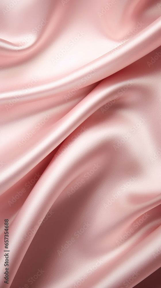 Poster closeup of a satin fabric with a soft and luxurious feel. the tight weave of the fabric creates a si