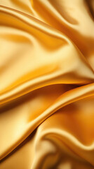 Fototapeta premium Closeup of a satin fabric with tightly woven fibers that give it a smooth, almost liquidlike appearance. The fabric is lightweight yet strong, making it perfect for airy and flowy garments.