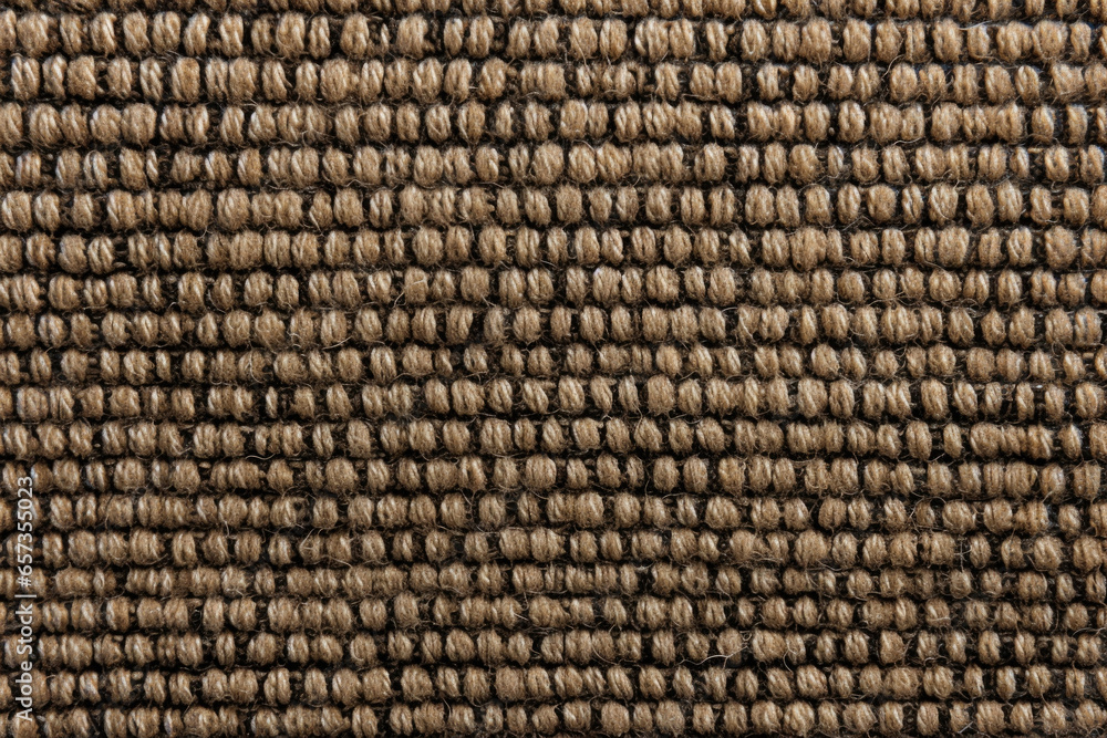 Poster closeup of tweed with a textured surface, composed of small, tightlywoven interlocking threads that 