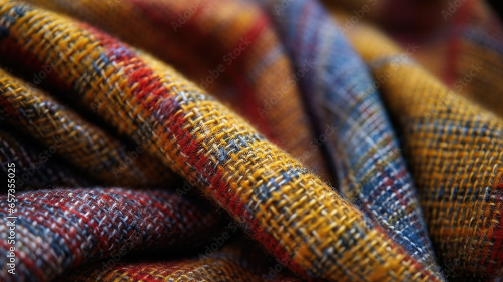 Poster texture of tweed with a fine and delicate weave, composed of smooth silk threads for a luxurious and