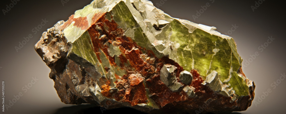 Poster closeup of rhyolite with a finelygrained texture, showcasing a consistent and compact structure with