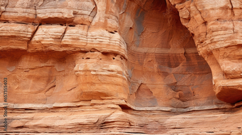 Aufkleber closeup of sandstone columns with a mottled, patchy texture, where areas of smoothness are juxtapose