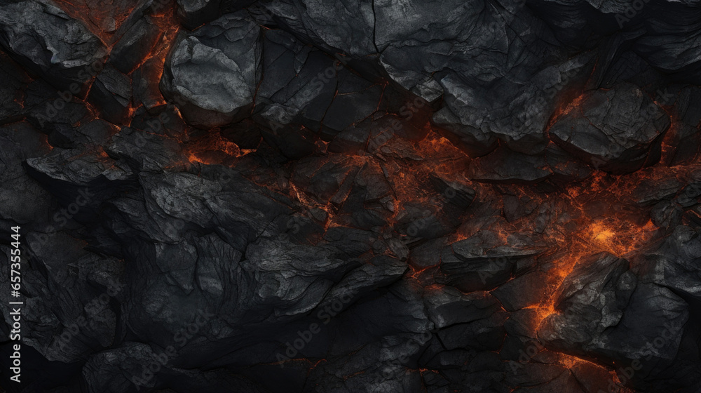 Poster texture of volcanic scoria featuring a co and rocky surface, with a mix of sharp and rounded edges. 