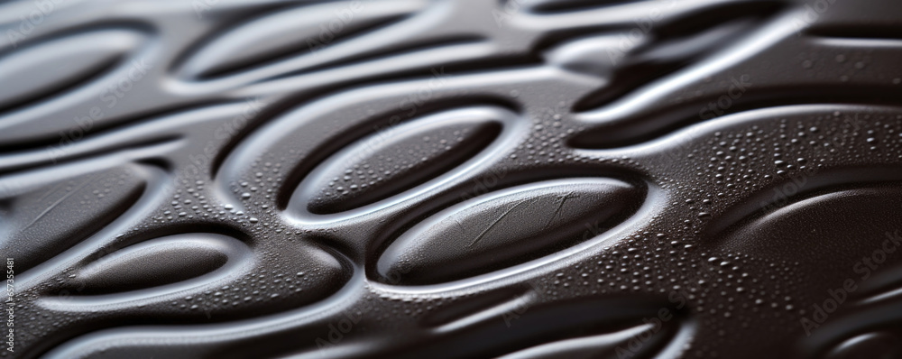 Poster texture of a textured rubber surface, coated in a glossy layer that enhances its deep grooves and ri