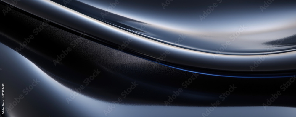 Poster closeup of smooth rubber a detailed capture of a smooth and shiny translucent rubber surface, emphas