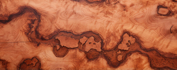 Closeup of Burl Wood Grain A mesmerizing blend of circular and linear designs, showcasing the complexity and beauty of nature.
