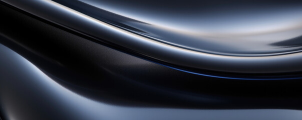 Closeup of smooth rubber A detailed capture of a smooth and shiny translucent rubber surface, emphasizing its sleek and glossy appearance.