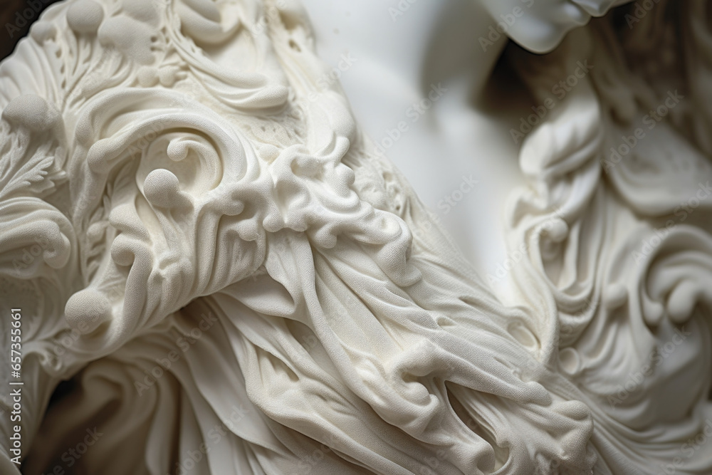 Poster texture of a parian ware statue the statues surface is finely detailed, with intricate patterns and 