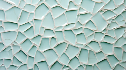 Closeup of Celadon Porcelain with a Mosaic Crackle Texture A mosaiclike pattern of cracks in a soft celadon color, producing a mesmerizing and intricate texture.