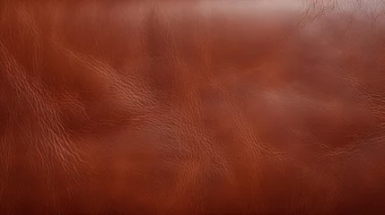 Muurstickers Texture of oiled saddle leather This closeup image showcases saddle leather that has been treated or coated with oil. The leather has a slightly shiny and slightly darker appearance, making © Justlight