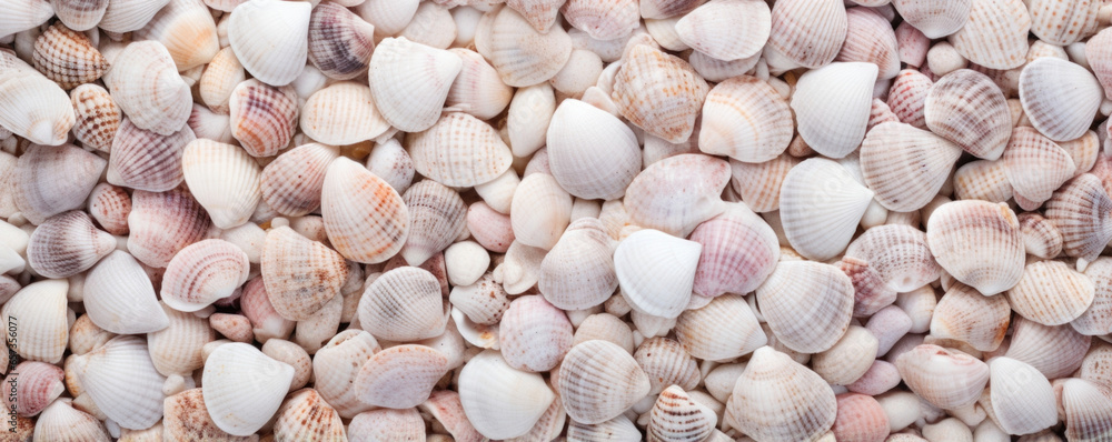 Poster closeup of a speckled seashell surface the surface of this shell is covered in tiny, raised speckles