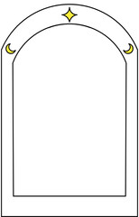 Minimalist aesthetic style decorative frame