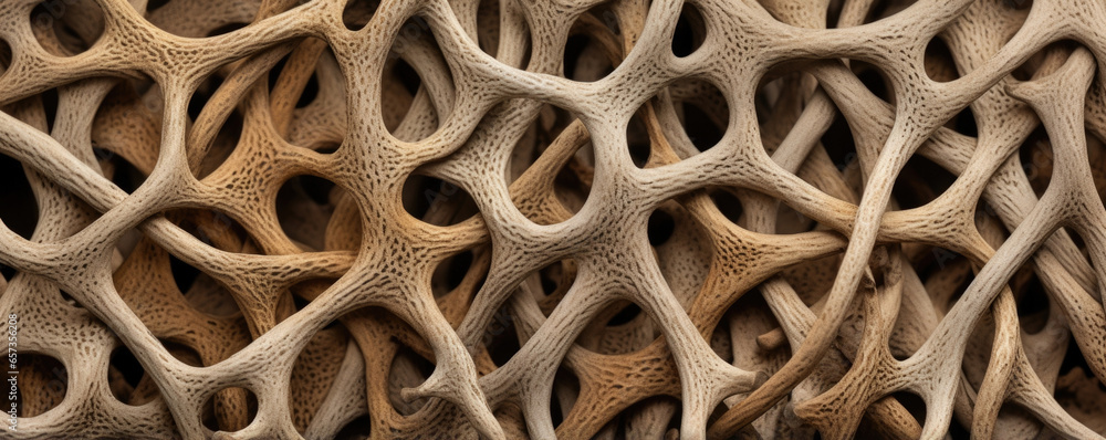 Poster texture of a bumpy antler surface. the surface is covered in uneven bumps and divots, creating a pit