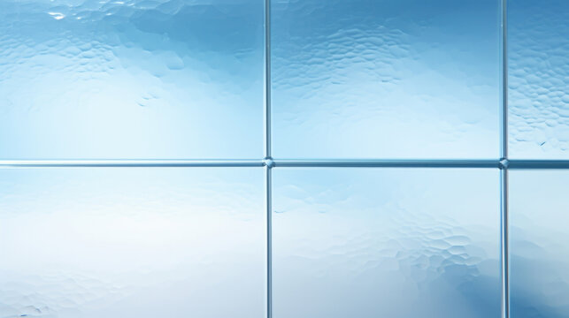Texture of a dual pane reflective glass window, featuring a crystalclear surface with minimal distortion.