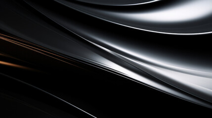 Texture of a Glossy Black Metal A closeup of this textured metal reveals a sleek, shiny surface with subtle reflective qualities. Its glossy finish gives the metal a smooth and polished