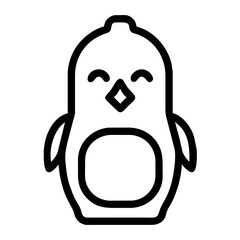 Adelie Penguin Icon. Animal Head Silhouette Icon Adelie Penguin. Flat Sign Graph Symbol for Your Website Design, Logo, App, UI.