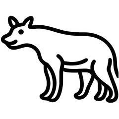 Andrewsarchus Icon. Animal Head Silhouette Icon Andrewsarchus. Flat Sign Graph Symbol for Your Website Design, Logo, App, UI.