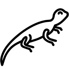 Anole Lizard Icon. Animal Head Silhouette Icon Anole Lizard. Flat Sign Graph Symbol for Your Website Design, Logo, App, UI.