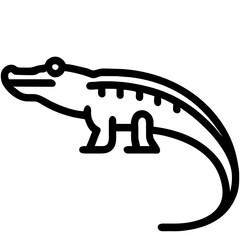 Crocodile Icon. Animal Head Silhouette Icon Crocodile. Flat Sign Graph Symbol for Your Website Design, Logo, App, UI.