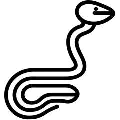 Snake Icon. Animal Head Silhouette Icon Snake. Flat Sign Graph Symbol for Your Website Design, Logo, App, UI.