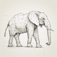 Minimalist Elephant Illustrations. Creating simple and minimalist illustrations of elephants.