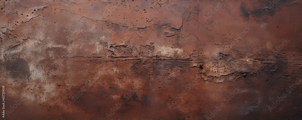 Aufkleber closeup of scored concrete, featuring a combination of rough and smooth areas with deep scoring line