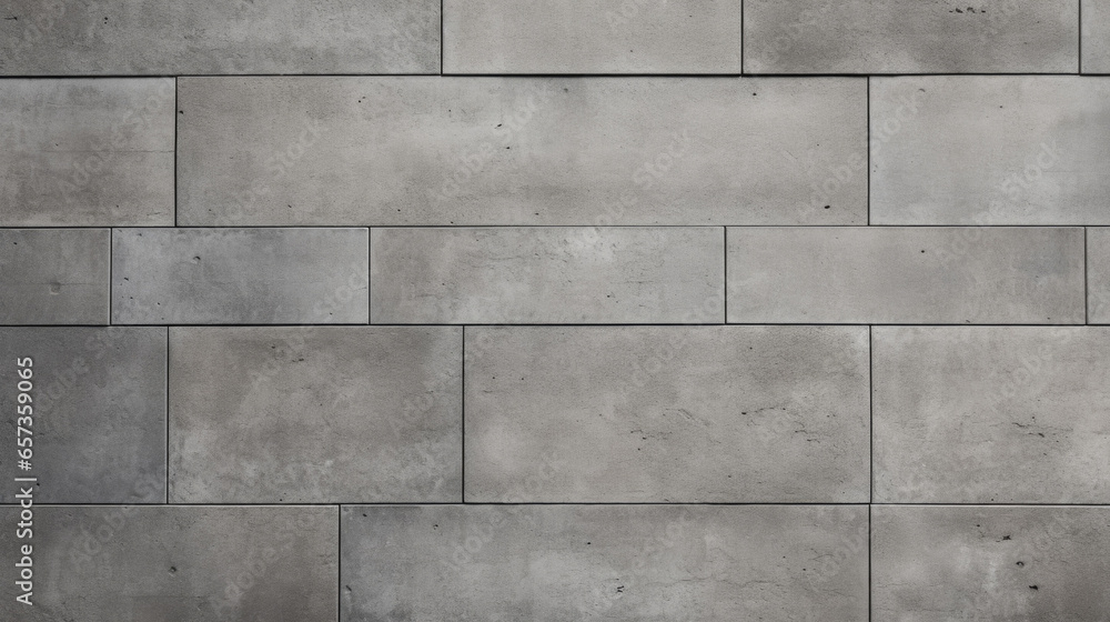 Poster closeup of a stamped architectural concrete texture, imitating the look of brick or tile. the patter