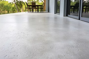 Fotobehang Texture of BroomFinish SaltFinish Concrete The addition of a broom finish to saltfinish concrete creates a cor and more textured surface. The salt crystals add an extra level of texture © Justlight