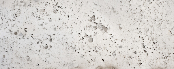 Texture of sandblasted concrete with a speckled and speckled appearance. The sandblasting has created a tered pattern of tiny divots, adding depth to the otherwise flat surface.