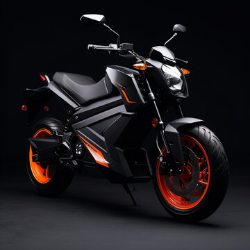 motorcycle with futuristic stylish design
