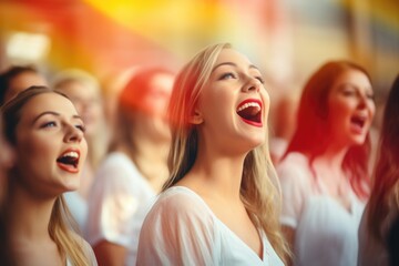 Choral  Group concept background