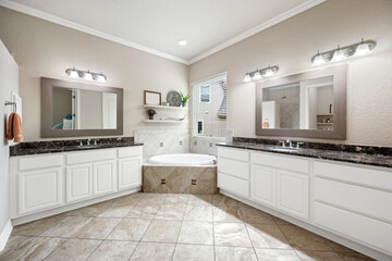 a home bathroom 