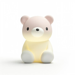 Single 3d icon of cute bear - Generative AI