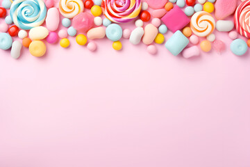 Fototapeta na wymiar Süßigkeiten - Hintergrund